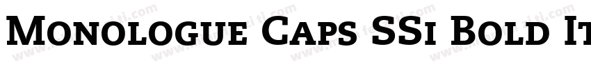 Monologue Caps SSi Bold Italic Small Caps字体转换